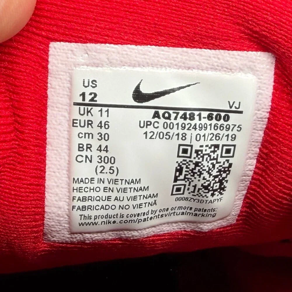 Nike Downshifter 9 Running Shoes Men's 12 Gym Red Athletic Run Training Sneakers